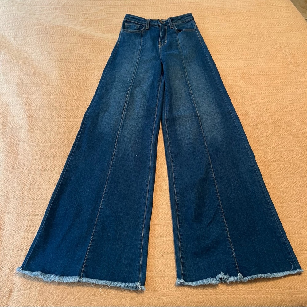 O2 denim wide leg jeans 26X34